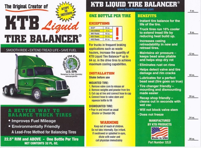 KTB Liquid Tire Balancer 32 oz. - Image 2